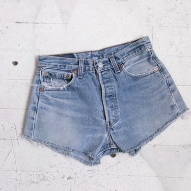 1990s Levi's 501xx Jean Shorts Cotton Denim Cut Offs 28