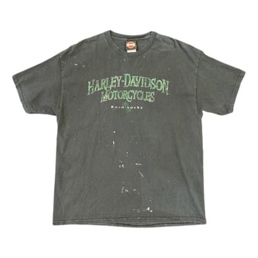 (XL) 2010 Nevada Born Lucky Harley Davidson T-Shirt 031022 JF