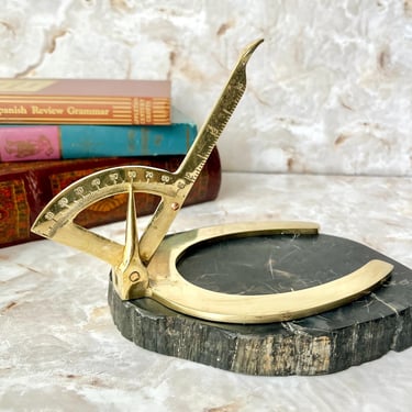 Brass Compass Sextant, Nautical Tool, Vintage Brass Decor, Old World Charm, Geographical, Mantel Decor, Home Decor, Sustainable Gift 