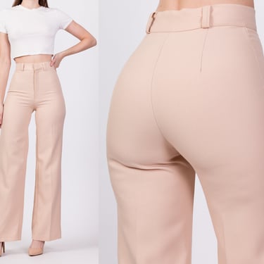 70s Tan High Waisted Pants - Extra Small, 25