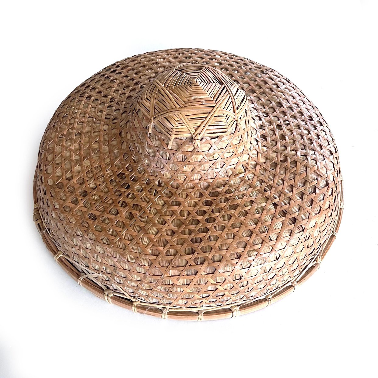 Chinese Rattan Rickshaw Hat, Vintage 1960's, Conical Hat, | Daisy Age ...