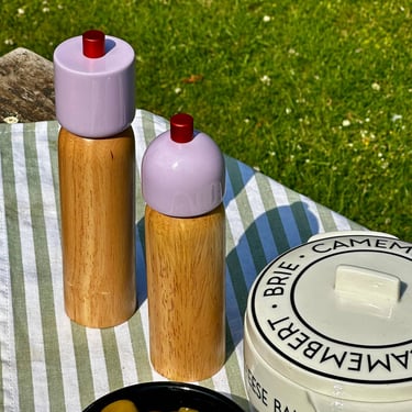 Lilac & Red Salt & Pepper Grinder