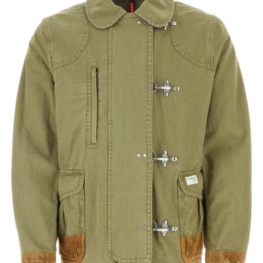 Fay Man Green Cotton Jacket