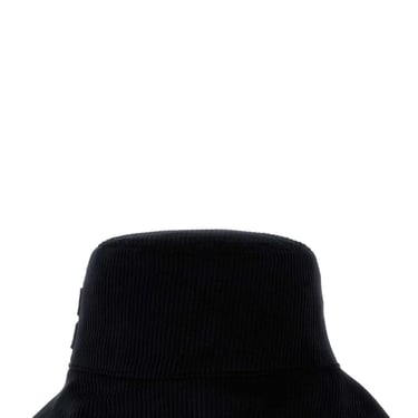 Miu Miu Women Midnight Blue Corduroy Bucket Hat