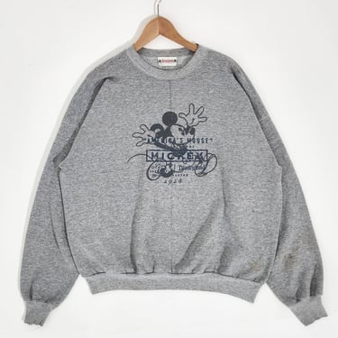 Vintage 1990s DISNEYLAND Mickey Mouse Crewneck Sweatshirt Sz. XXL
