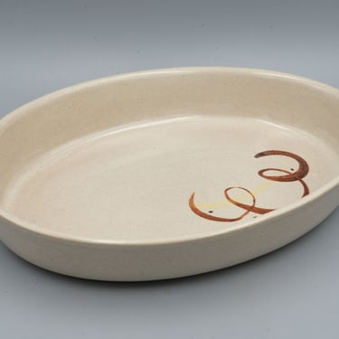 Denby Oval Vegetable Bowl | Vintage British Modern Dinnerware Serveware Stoneware | Special Order Pattern 