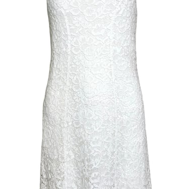 2000s Nina Ricci White Lace Mini Dress