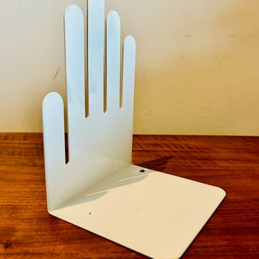 Hand Stop Metal Bookend