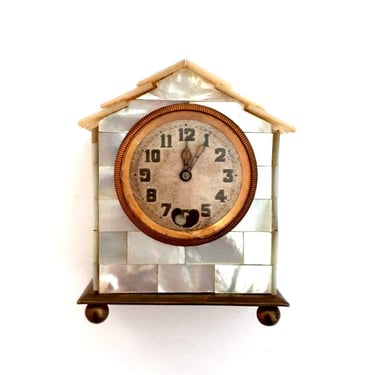Solomax Watch Co. Miniature MOP Clock 