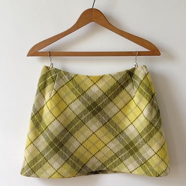 60s Lime Plaid Mini | sz 4 