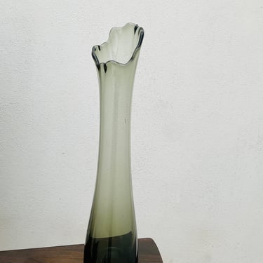 MCM Grey Glass Vase