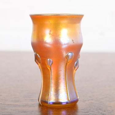 Louis Comfort Tiffany Favrile Iridescent Art Glass Tadpole Vase