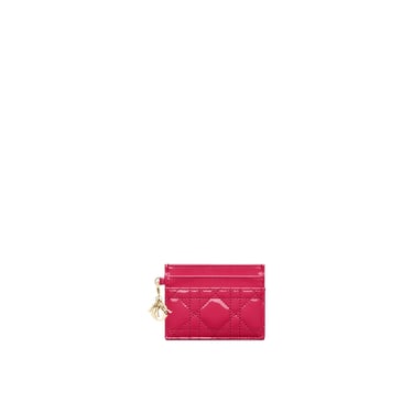 Dior Freesia Lady Dior Card Holder Women