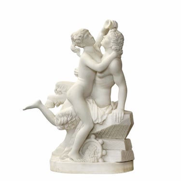 Late 19th Century Italian Women &amp; Centaur Marble Sculpture