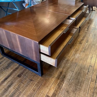 Pair of Walnut End Tables/Occasional Tables by Stanley