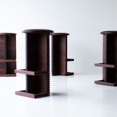 Cicely Modern Walnut Barstools 