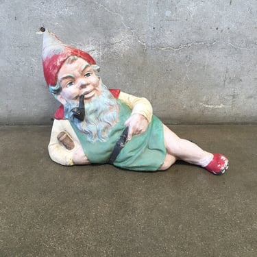 Vintage Cement Laying Gnome