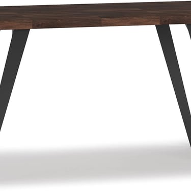 Lowry Acacia Wood Industrial 54"Desk in Rustic Natural Aged Brown FFW258-647
