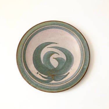 1980s Studio Pottery Plate 