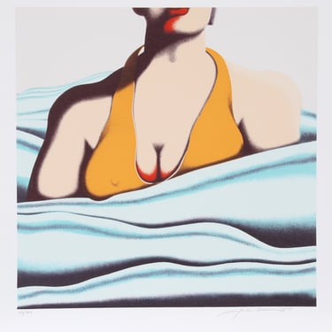 Beach by Jack Brusca Serigraph 1979 Signed Print Bikini Pop 