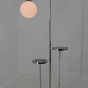 Bauhaus Floor Lamp by Halabala, 1940s, Restored 