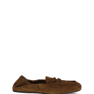 Miu Miu Women Suede Ruches Loafers