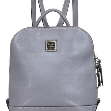Dooney &amp; Bourke - Grey Zipper Around Saffiano Leather Backpack