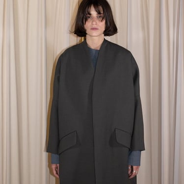 MM6 Maison Margiela Cocoon Coat - Loden on Garmentory