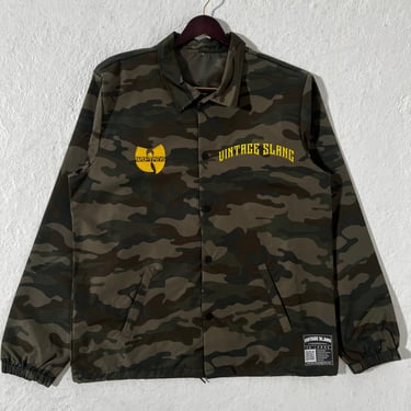 Vintage Slang Raekwon Only Built 4 Cuban Linx Wu Tang Clan Camo Coach Jacket Size 2XL