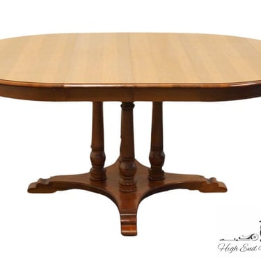 TELL CITY Solid Hard Rock Maple Colonial Early American 70" Pedestal Dining Table 8152F - #48 Andover Finish 