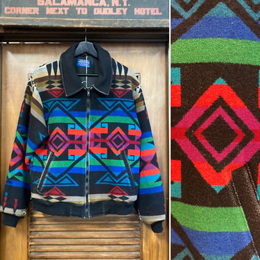 Vintage 1970’s “Pendleton” Label Southwest Chimayo Wool Jacket, 70’s Jacket, 70’s Southwest Style, 70’s Outerwear, Vintage Clothing 