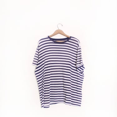 Classic Navy Striped Soft Tee 