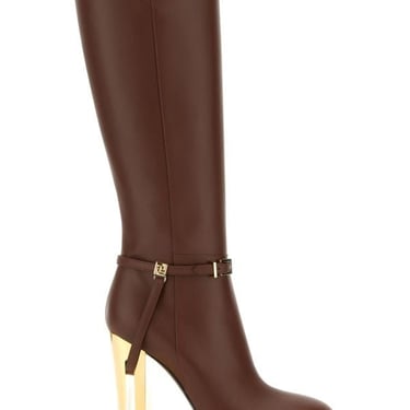 Fendi Woman Brown Leather Delfina Boots