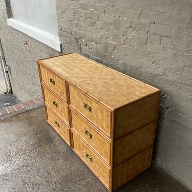 Vintage Bamboo Campaign Chest