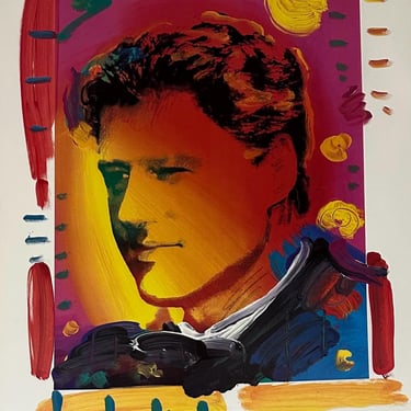 Peter Max (GERMAN/AMERICAN, 1937-) Bill Clinton, Offset Lithograph POP Art - Free Shipping 