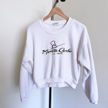 Vintage 90's Cropped Sweatshirt, Monte Carlo Las Vegas 