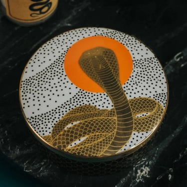 Cobra Rising Ceramic Trinket Box