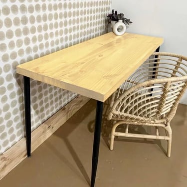 Boho Desk- Solid Wood Desk, Office Desk 