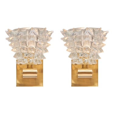 Murano Glass Rostrate Iridescent Sconces