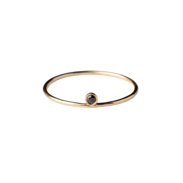 Sunset Ring + Black Diamond Ring