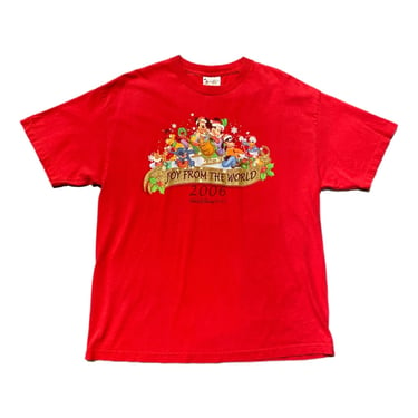 (XL) 2006 Red Walt Disney World Joy From the World T-Shirt 081922 JF