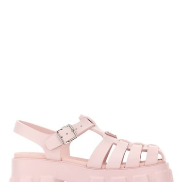 Prada Women Pastel Pink Rubber Sandals