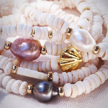 Choose your Stretchy Puka Shell Bracelet - Ali'ikai 