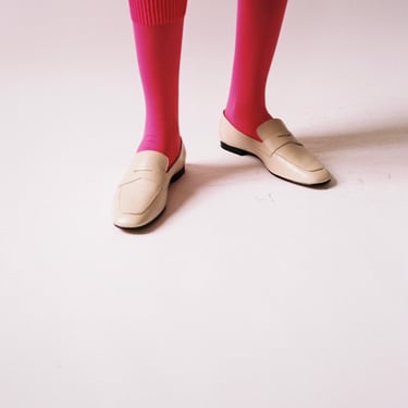 Lycra Knee High Socks in Fuchsia