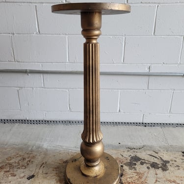 Giltwood Column Form Plant Stand