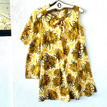 Vintage 60s Hawaiian Honeymoon Set Matching Set 1960s Muumuu Hawaii Men’s Top His Hers 