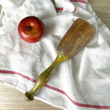 Antique wood potato masher - antique kitchenware 