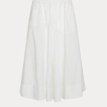 12102_My Skirt - Cotton Poplin Skirt - White