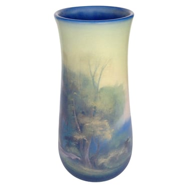 Fred Rothenbusch Painted Vellum Glaze Vase by Rookwood, circa 1925 