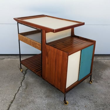 Vintage Modern Arthur Umanoff Bar Cart by Raymor 